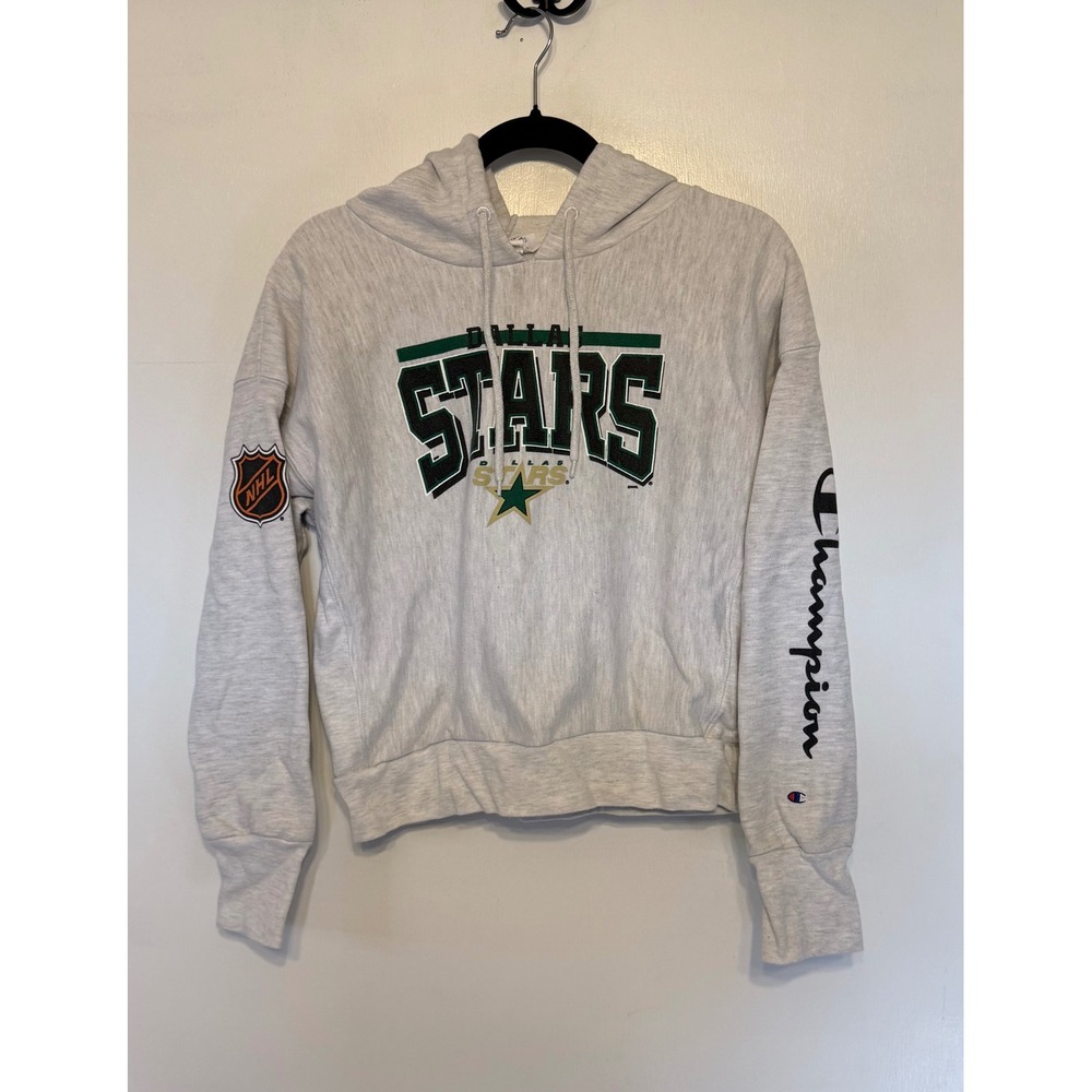 Women's Champion Reverse Weave Dallas Stars Hoodie – Heather Gray – Size Medium